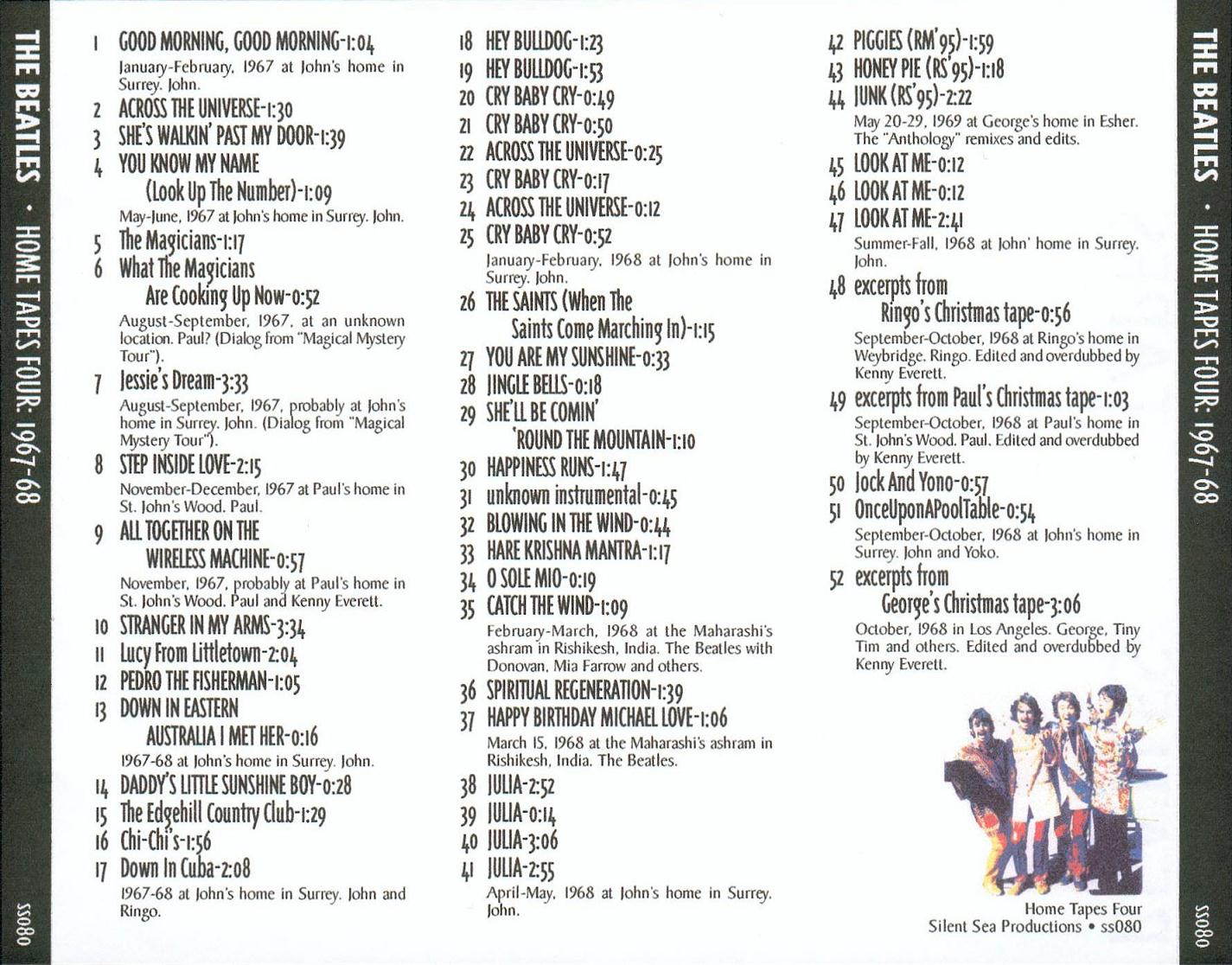 Complete Home Recordings 1967-68-back